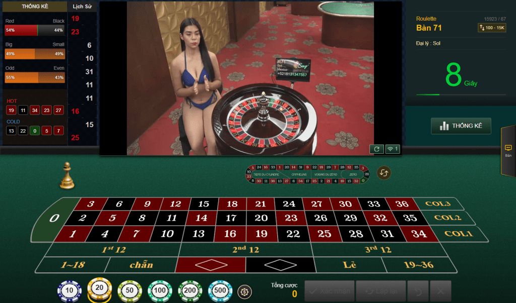trò chơi Roulette M88