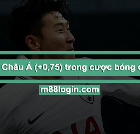 Kèo chấp Châu Á (+0,75) trong cược bóng đá tại M88